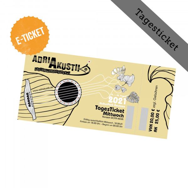 E-TICKET - adriAkustik Festival - Tagesticket 18.08.2021 - Konzert DOTA