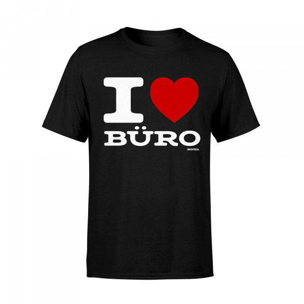 T-Shirt - I Love Büro, schwarz