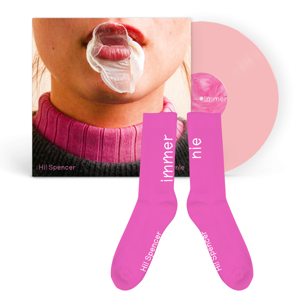 Bundle - Vinyl + Socken - immernie (light rosé) - HANDSIGNIERT