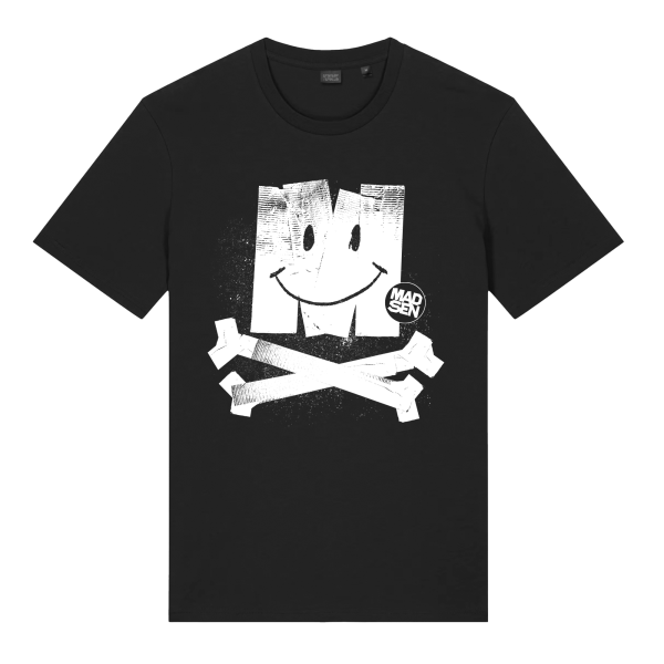 T-Shirt - Smiley Skull, schwarz