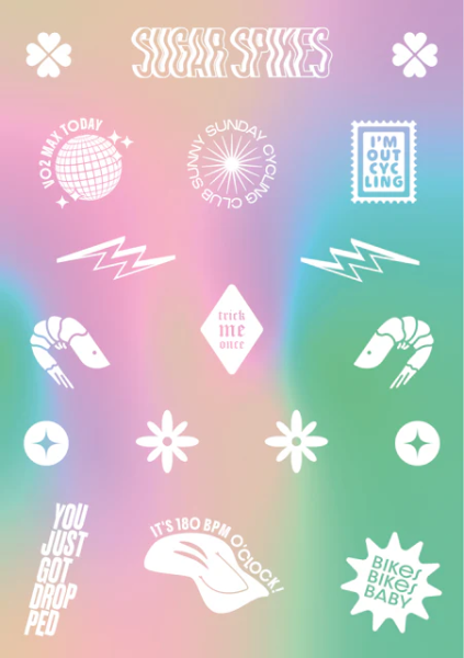 RAD RACE - Sticker Set - Dies Das 2025, weiss RAD RACE - Sticker Set - Dies Das 2025, weiss