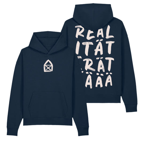 Oversized Hoodie - Realität, french navy