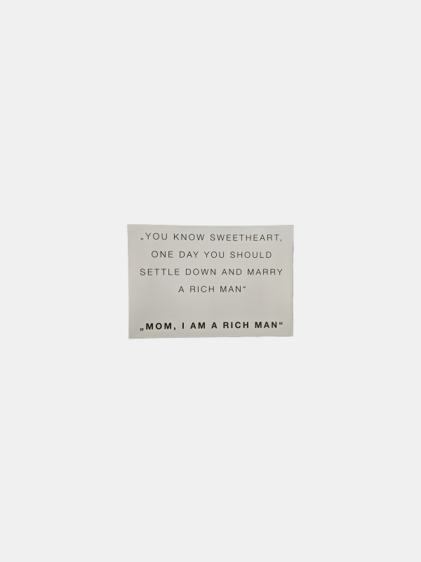 Sticker - Rich Man Statement