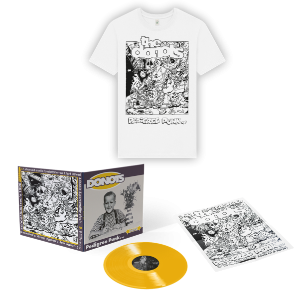 Vinyl - Pedigree Punk (Re-Release / gelb) + T-Shirt weiss - HANDSIGNIERT