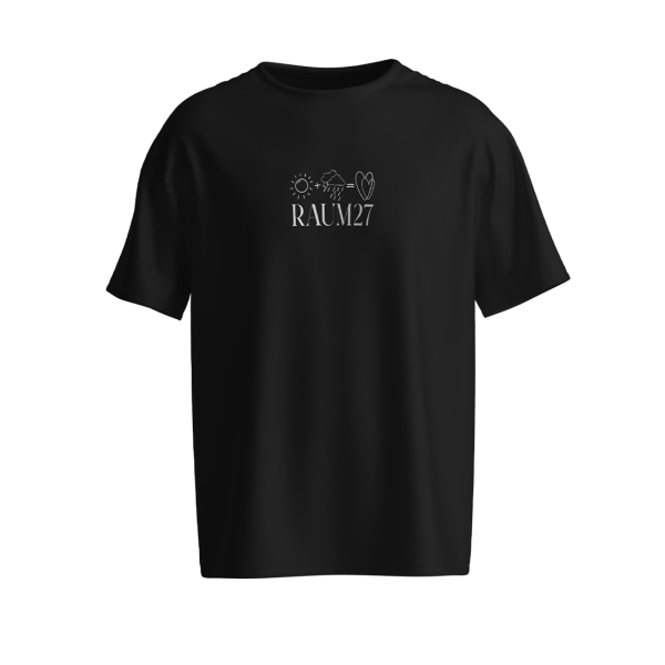 T-Shirt - Sommerregen, schwarz