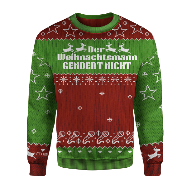 Weihnachtspullover - Der Weihnachtsmann gendert nicht