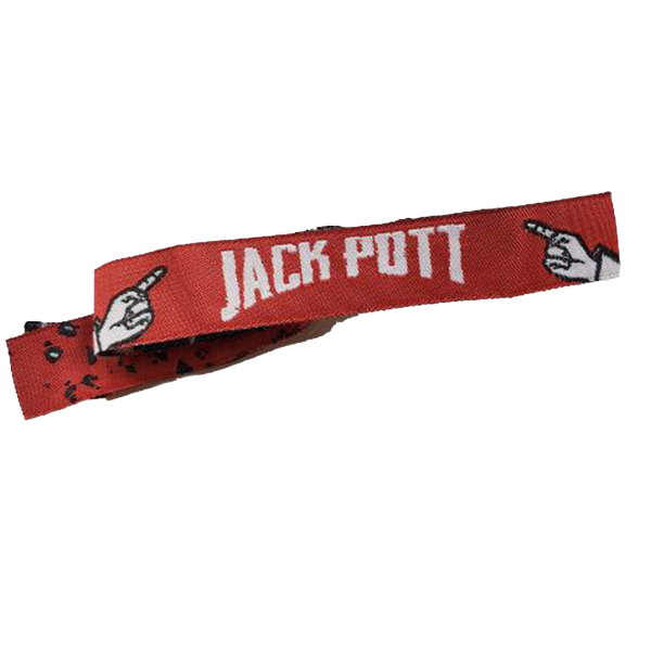 Festivalbändchen - Jack Pott, dunkelrot