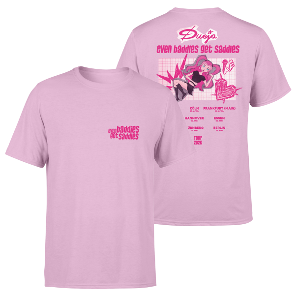 T-Shirt - Even Baddies.... Tour 2026, pink