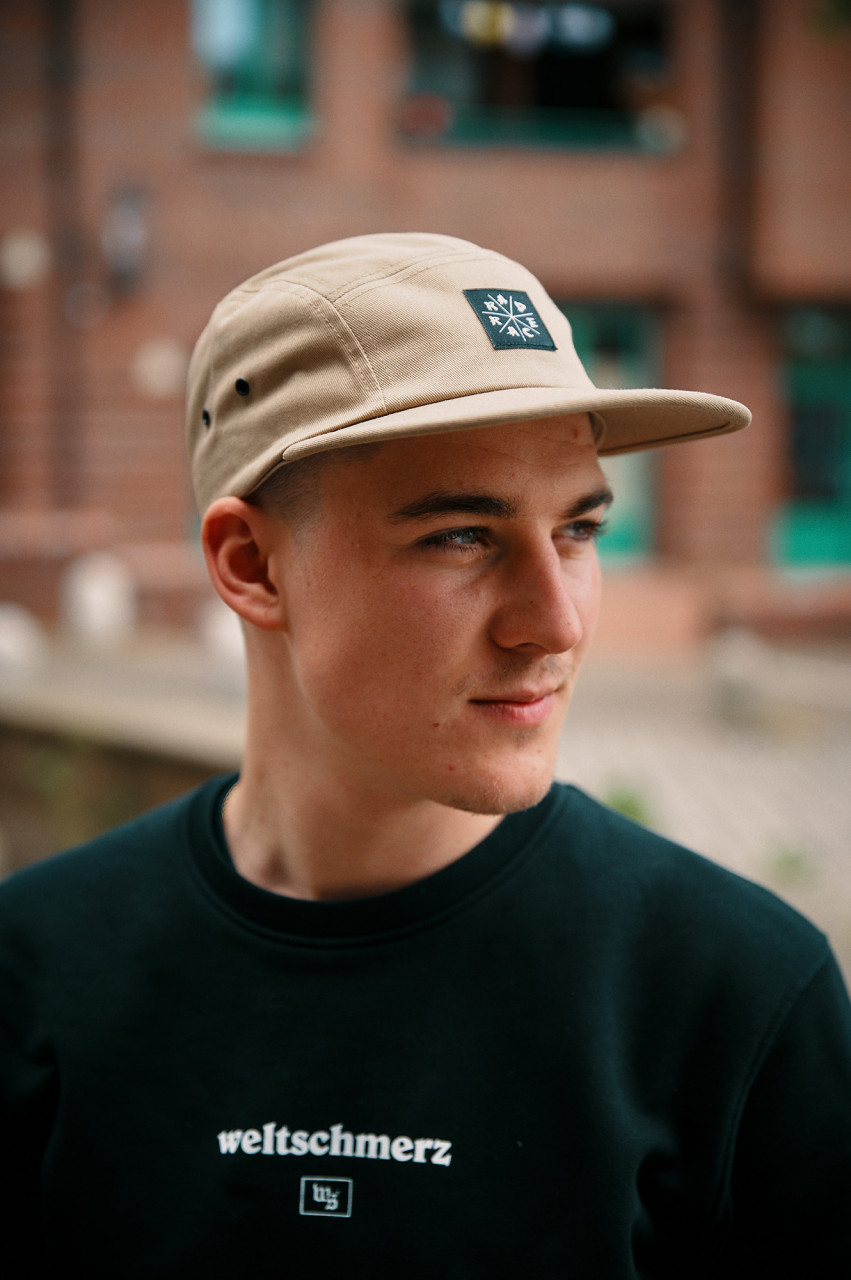 RAD RACE - 5 Panel Cap - Black Patched