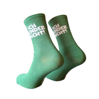 Socken - Ich gender nicht, ich habe einen Schulabschluss, grün