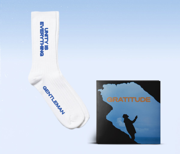 Bundle: CD - GRATITUDE + Tennissocken, white - handsigniert