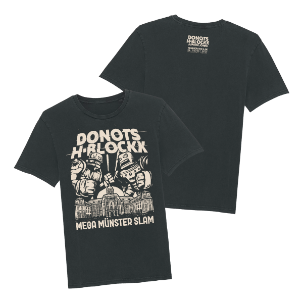 T-Shirt - Mega Münster Slam, dyed black