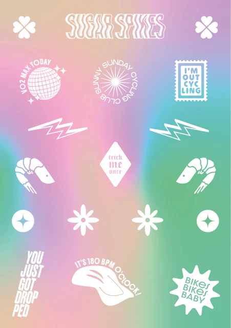 RAD RACE - Sticker Set - Dies Das 2025, weiss