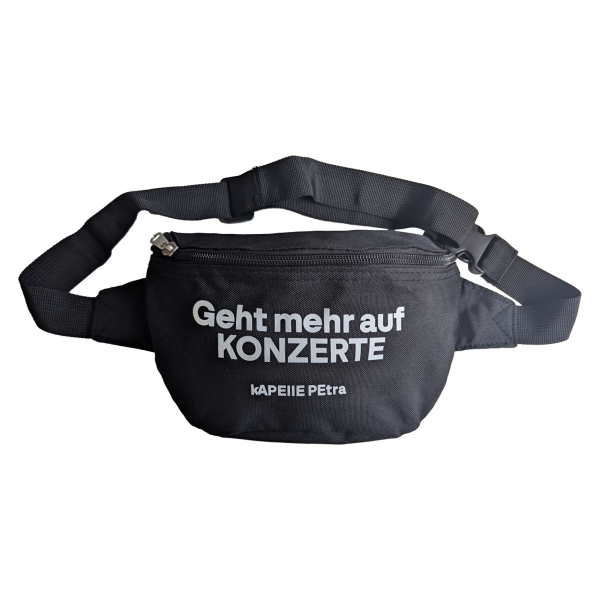 Hip-Bag - Geht mehr auf Konzerte, schwarz