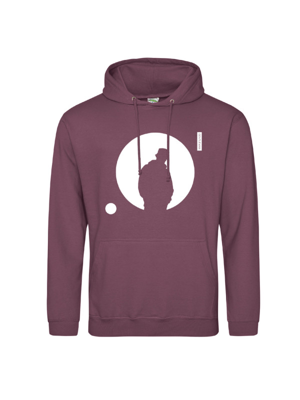 Hoodie - Silhouette, mulberry