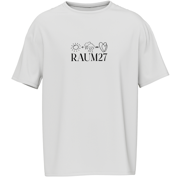 T-Shirt - Sommerregen, weiss