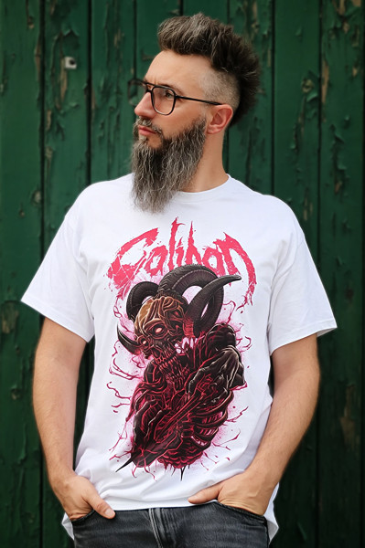 T-Shirt - Demon, weiss