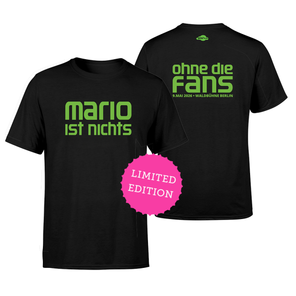 Männer Shirt - Mario ist nichts, ohne die Fans
