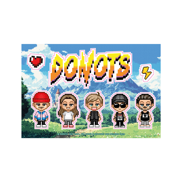 Donots Stickerbogen - PIXEL