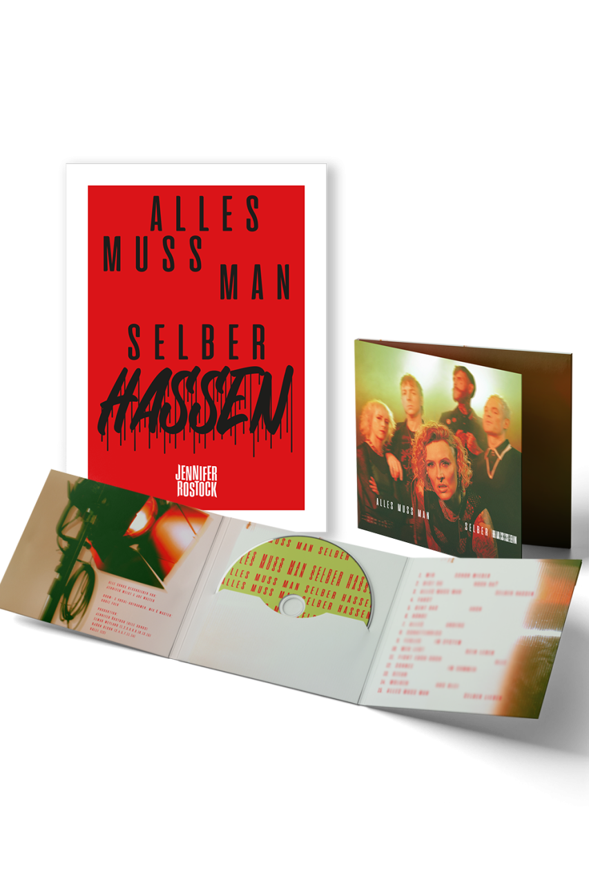 Bundle: CD (Digisleeve) + Kunstdruck - "ALLES MUSS MAN SELBER HASSEN" - limitiert - handsigniert