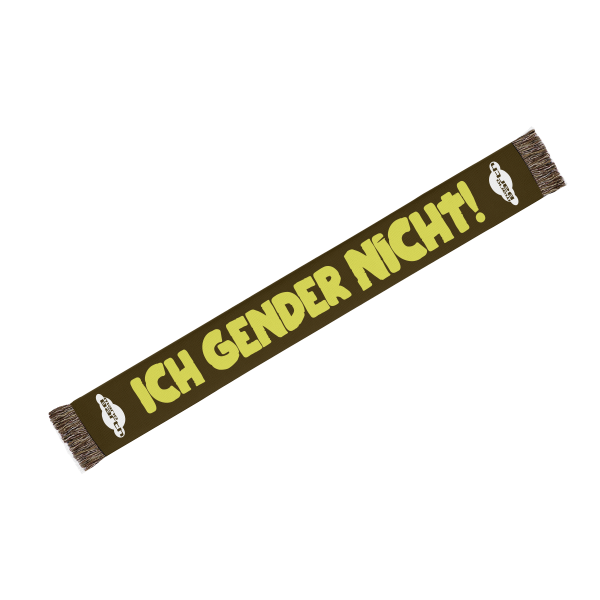 Fanschal - Ich gender nicht, ich habe einen Schulabschluss