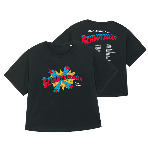 Girlie Shirt - Tour "Schmitzmän" 2026/2027, schwarz