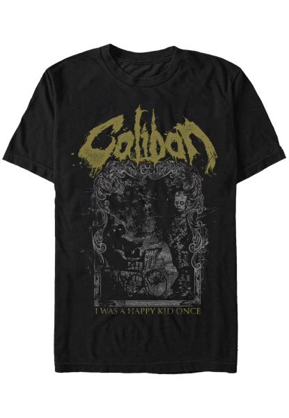 T-Shirt - I Was A Happy Kid Once, schwarz