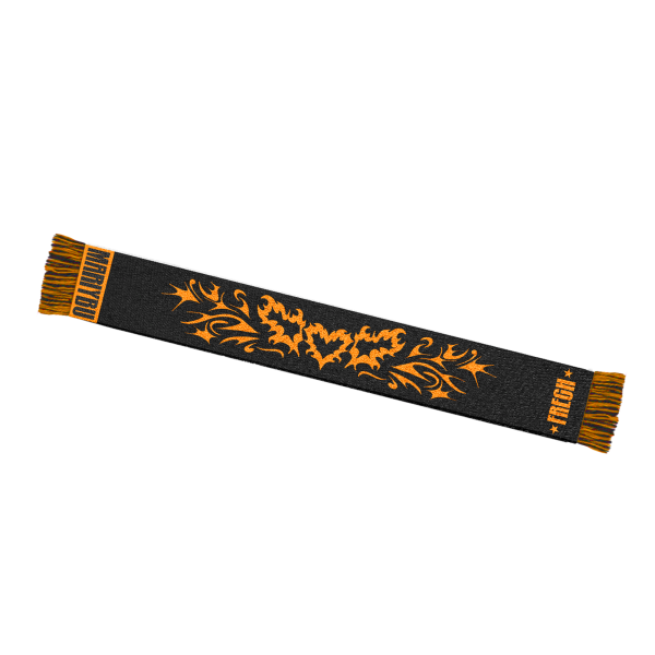 Schal - Frech, orange-schwarz