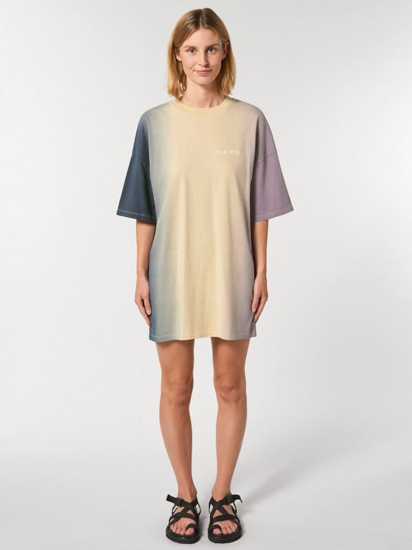 F**ck You Dip Dye Unisex Oversized T-Shirt Dress