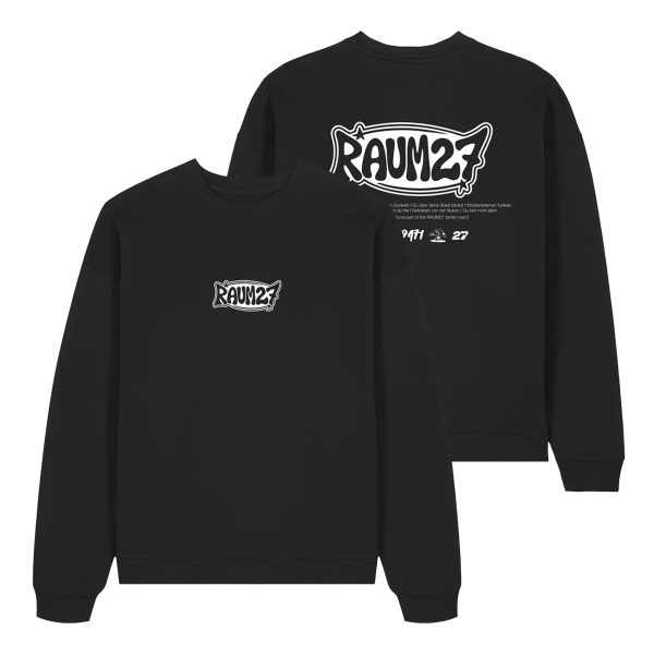 Crewneck - RAUM27, schwarz