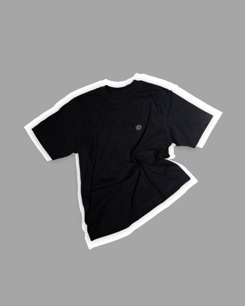 RAD RACE - Circle Patched T-Shirt Schwarz Oversized RAD RACE - Circle Patched T-Shirt Schwarz Oversized